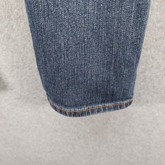 Womens Refuge Jeans Size 7R Solid Blue Straight Leg Regular Fit Denim Pants - Picture 15 of 16
